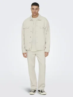 ONSRICK OVZ ECRU 5923 DENIM JACKET ecru