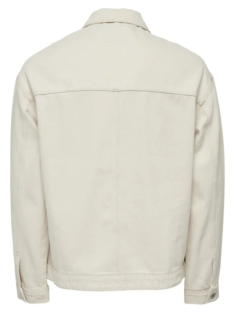 ONSRICK OVZ ECRU 5923 DENIM JACKET ecru