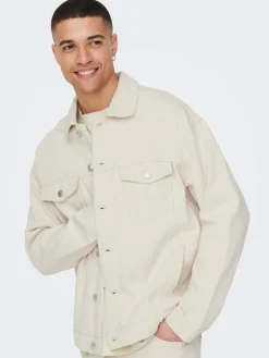 ONSRICK OVZ ECRU 5923 DENIM JACKET ecru
