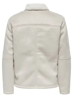 ONSROYCE SHEARLING JACKET OTW silver lining