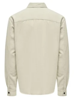 ONSTEAM RLX FABRIC MIX LS SHIRT moonstruck