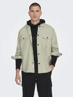 ONSTEAM RLX FABRIC MIX LS SHIRT moonstruck