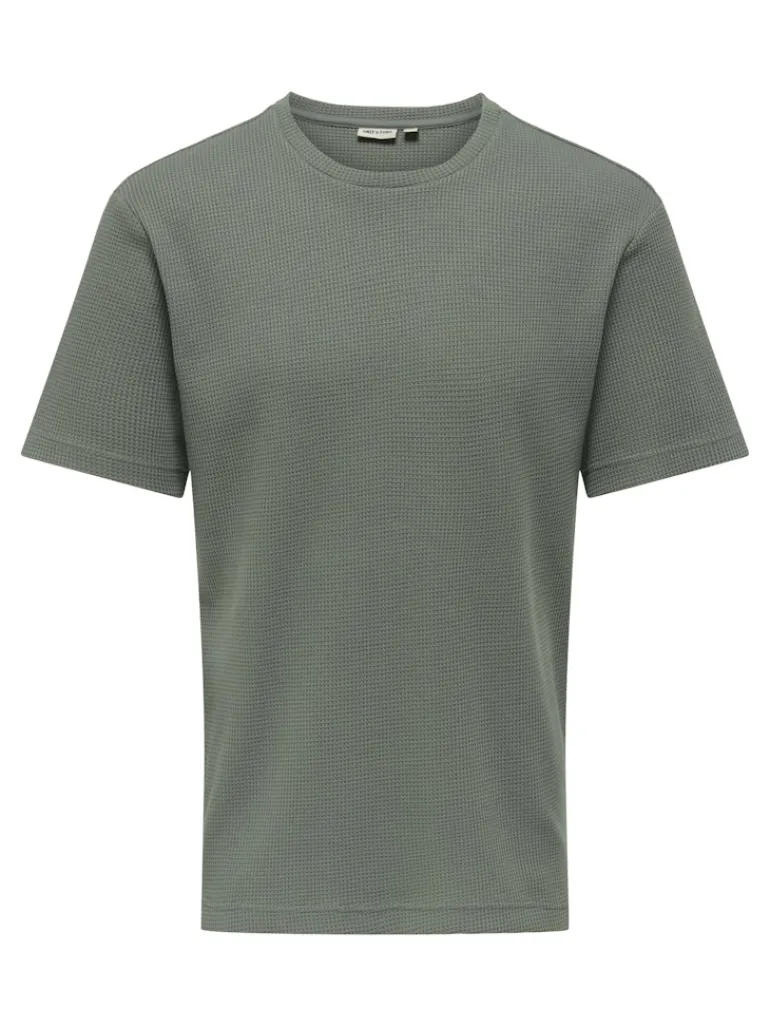 ONSTOBIE REG SS TEE NOOS castor gray
