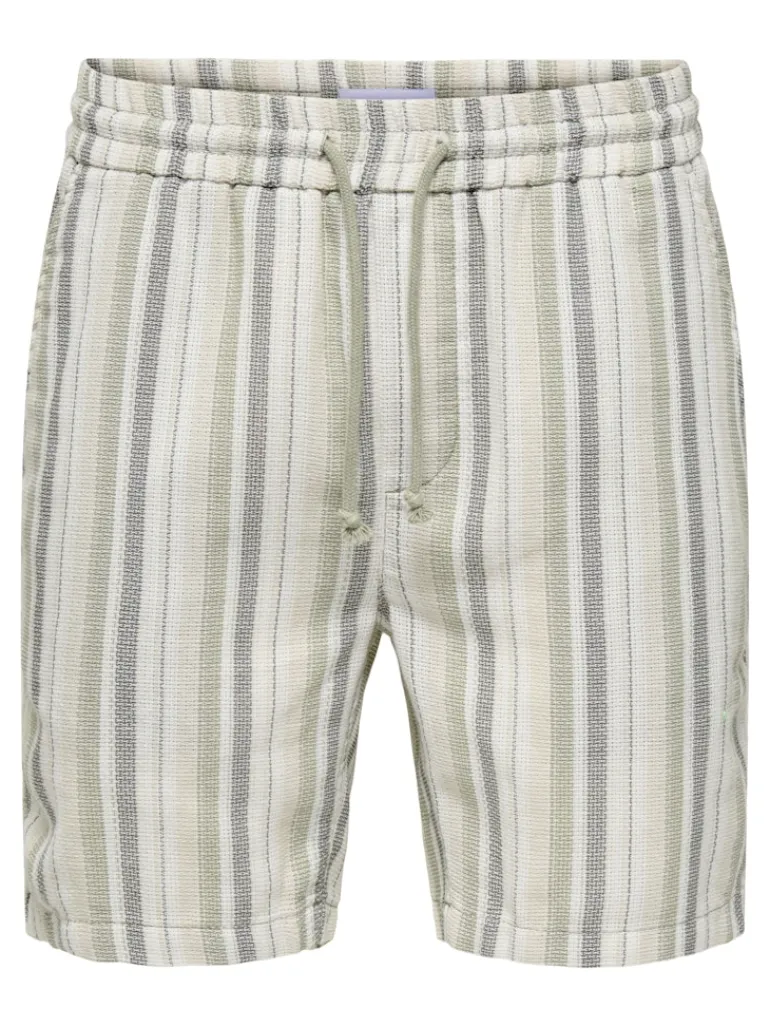 ONSTREV LIFE REG STRU STRIPE SHORTS NOOS seagrass