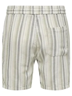 ONSTREV LIFE REG STRU STRIPE SHORTS NOOS seagrass