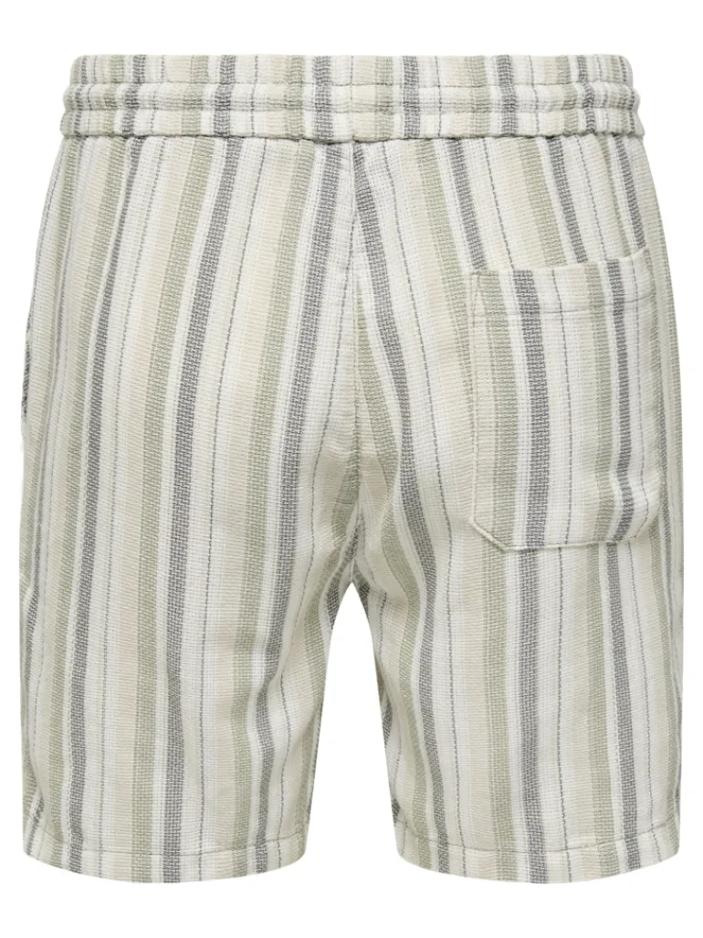 ONSTREV LIFE REG STRU STRIPE SHORTS NOOS seagrass