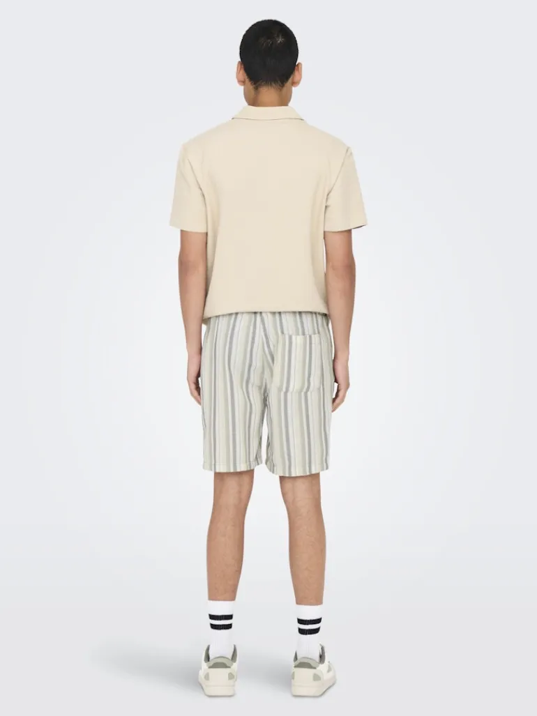 ONSTREV LIFE REG STRU STRIPE SHORTS NOOS seagrass