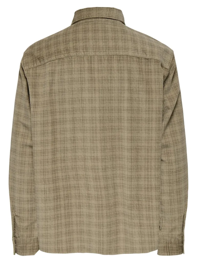 ONSWALEED CORDUROY OVERSHIRT 0345 NOOS chinchilla