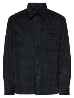 ONSWALEED CORDUROY OVERSHIRT 0345 NOOS jet black