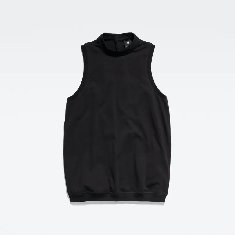 Open back knit dk black