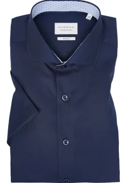 Original Shirt Popeline Kurzarm navy