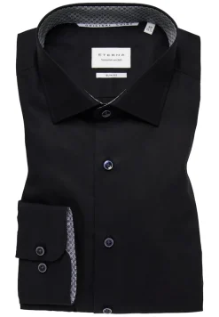 Original Shirt Popeline Langarm schwarz