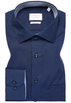 Original Shirt Popeline Langarm navy