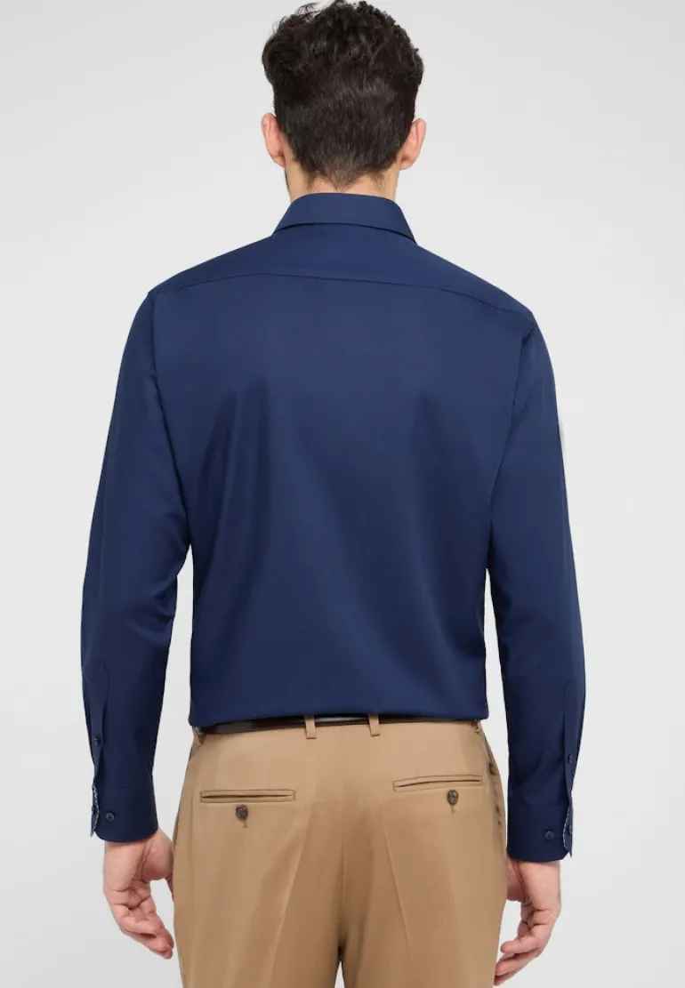 Original Shirt Popeline Langarm navy