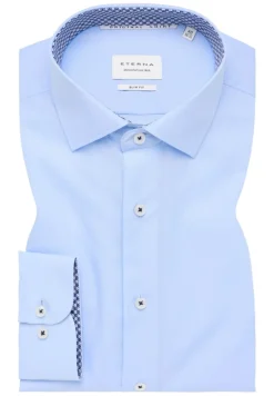 Original Shirt Popeline Langarm hellblau