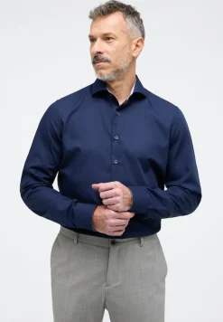 Original Shirt Popeline Langarm navy