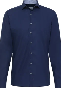 Original Shirt Popeline Langarm navy