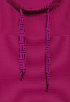 Ottoman-Pullover jewel pink