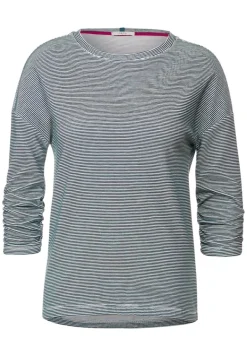 Ottoman Streifenshirt vanilla white