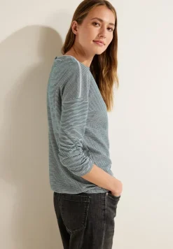 Ottoman Streifenshirt vanilla white