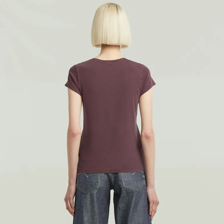 Overdyed eyben slim v t 2.0 wmn maroon gd