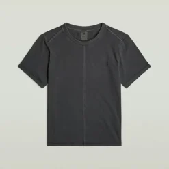 Overdyed front seam r t wmn dk black gd