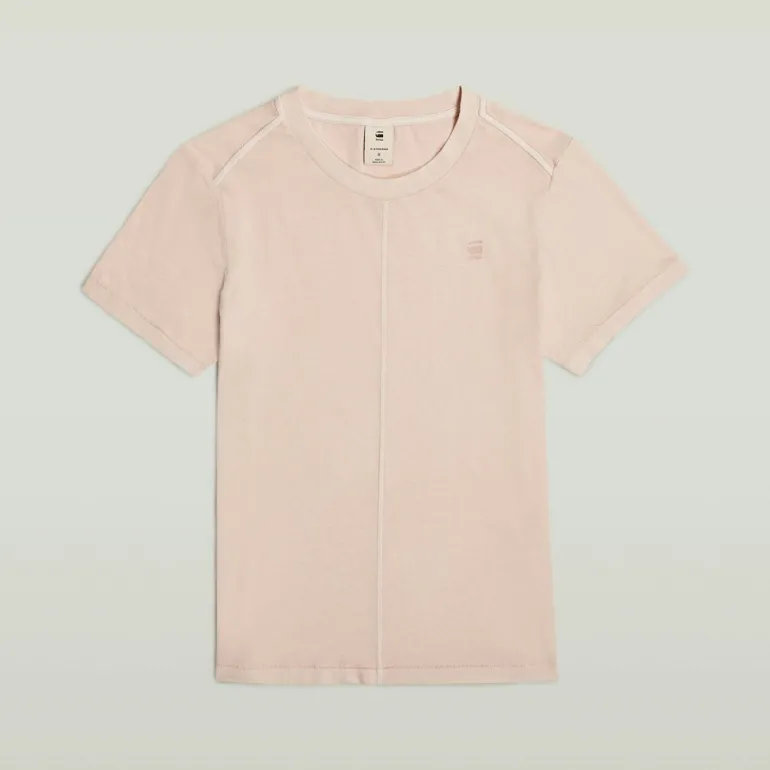 Overdyed front seam r t wmn liquid pink gd