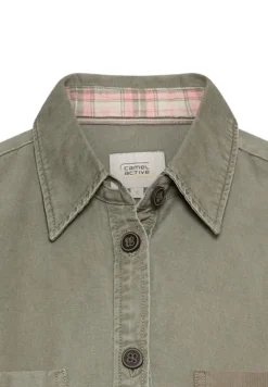 Overshirt aus Baumwoll-Lyocell-Mix shadow khaki