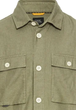 Overshirt aus Leinen-Baumwoll-Mix dusty khaki