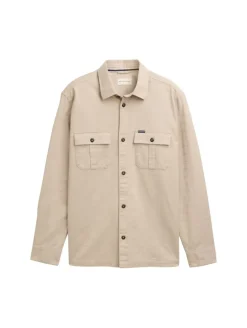 Overshirt Hemd aus Baumwolle cashew beige