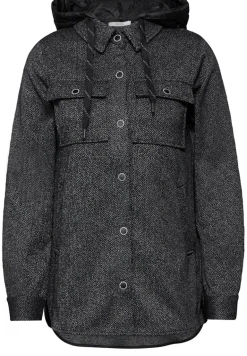 Overshirt mit Kapuze black