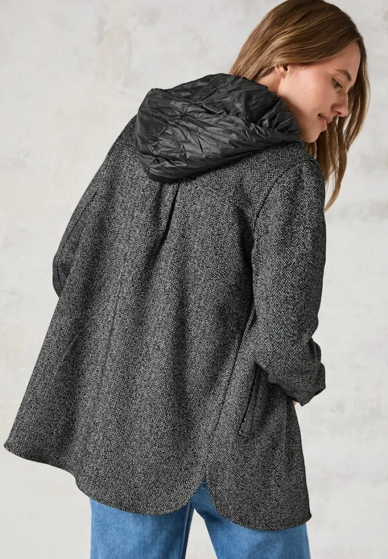 Overshirt mit Kapuze black
