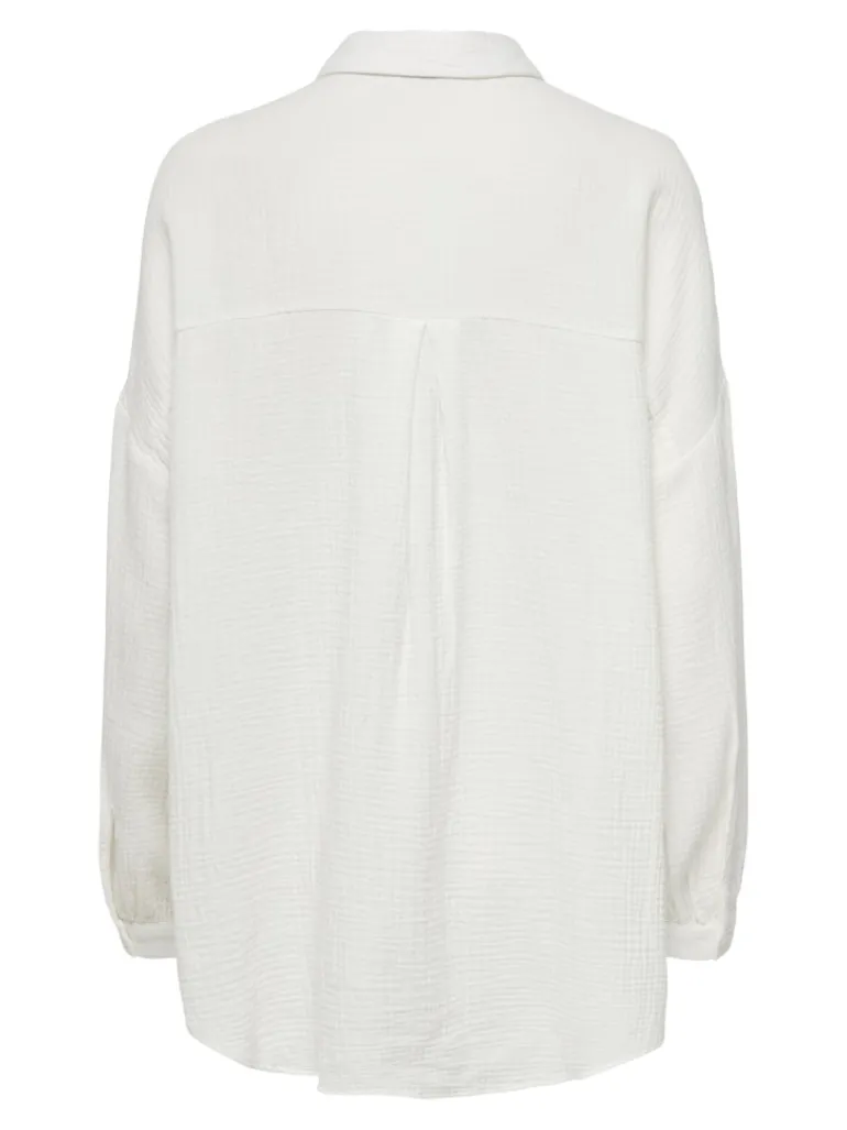 Oversized Bluse cloud dancer