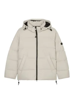 Oversized Daunen-Puffer-Jacke natural
