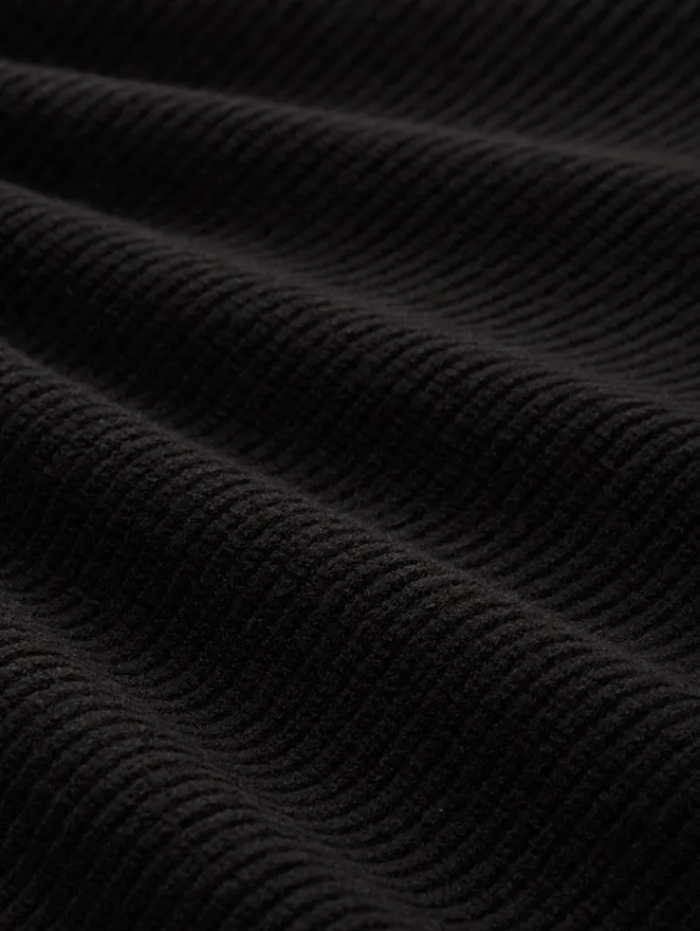 Oversize Rollkragenpullover deep black