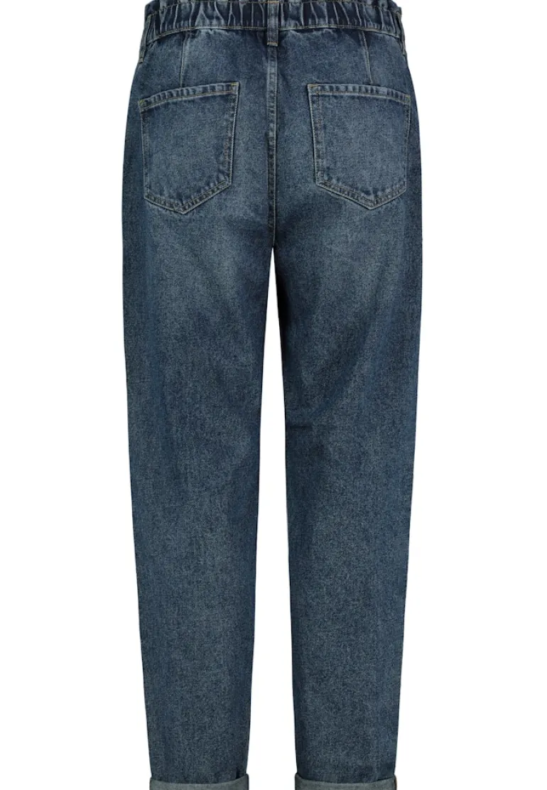 Paperbag Jeans middle blue denim m280