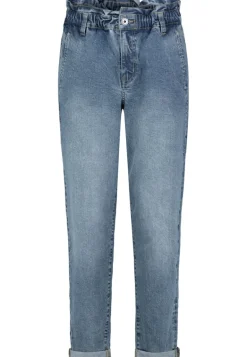 Paperbag Jeans middle blue denim m293