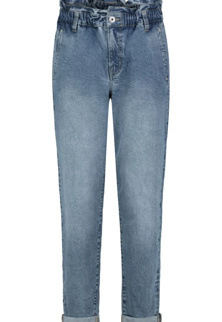 Paperbag Jeans middle blue denim m293