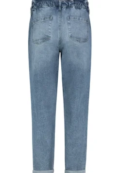Paperbag Jeans middle blue denim m293