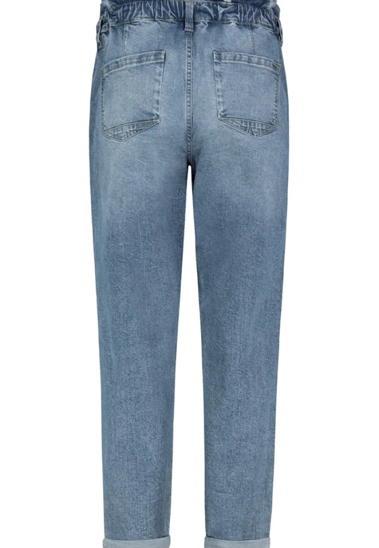 Paperbag Jeans middle blue denim m293