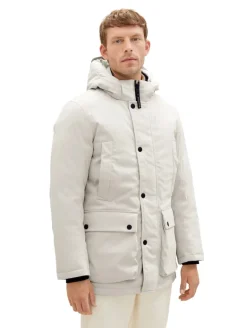 Parka mit abnehmbarer Kapuze beige alfalfa