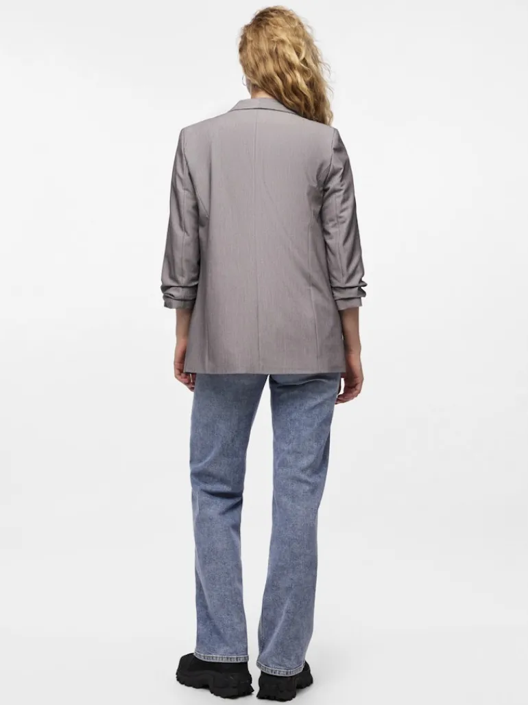 PCBOSELLA 3/4 BLAZER NOOS BC light grey melange