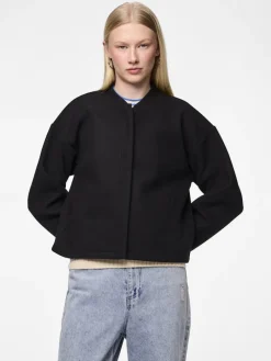 PCJOLENE LS BOMBER NOOS black