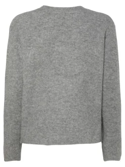 PCSILLY LS REV TIE KNIT NOOS BC medium grey melange