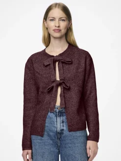 PCSILLY LS REV TIE KNIT NOOS BC tawny port