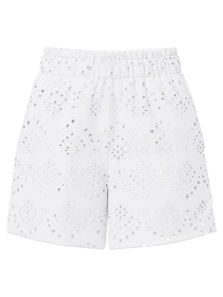 PCVILDE MW SHORTS WVN NOOS bright white