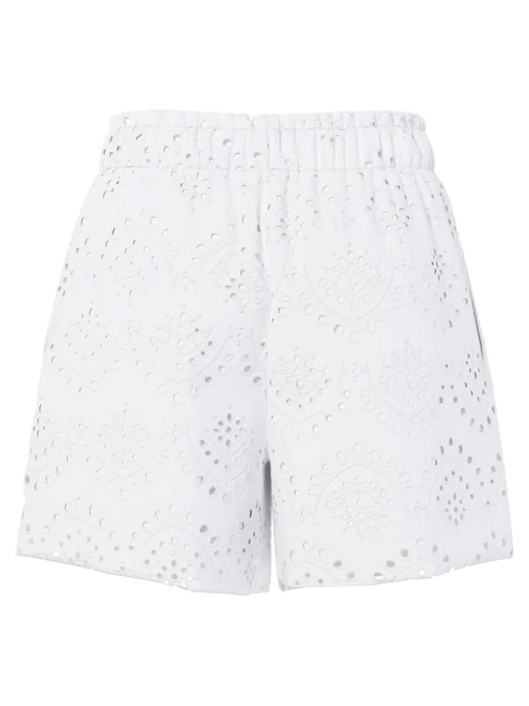 PCVILDE MW SHORTS WVN NOOS bright white