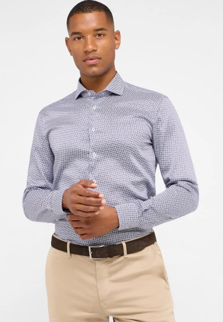 Performance Shirt Twill Langarm dunkelblau