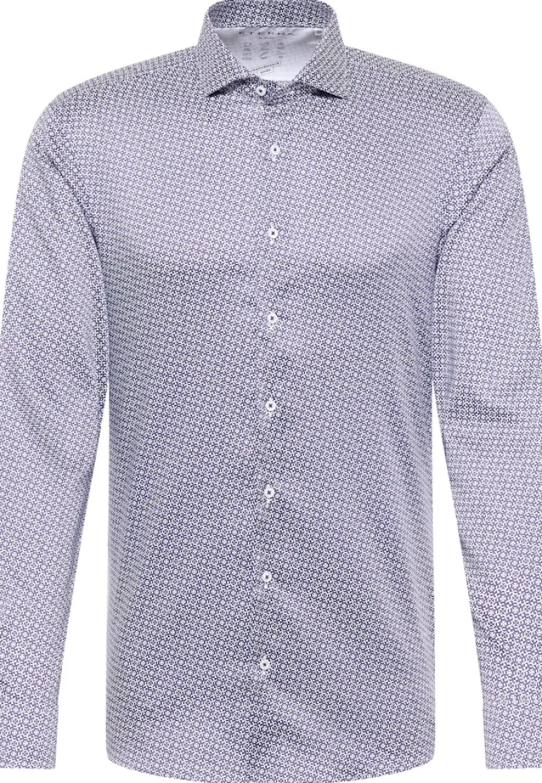 Performance Shirt Twill Langarm dunkelblau