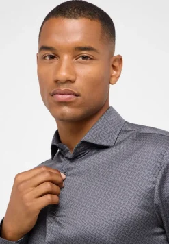 Performance Shirt Twill Langarm grau